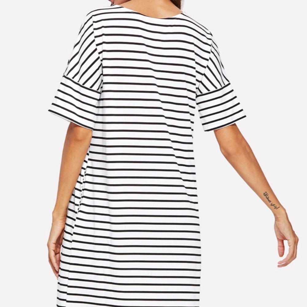 SOLDOUT🌹🌹RESTOCKED🆕Striped Maxi Dress W Pockets - Picture 3 of 8